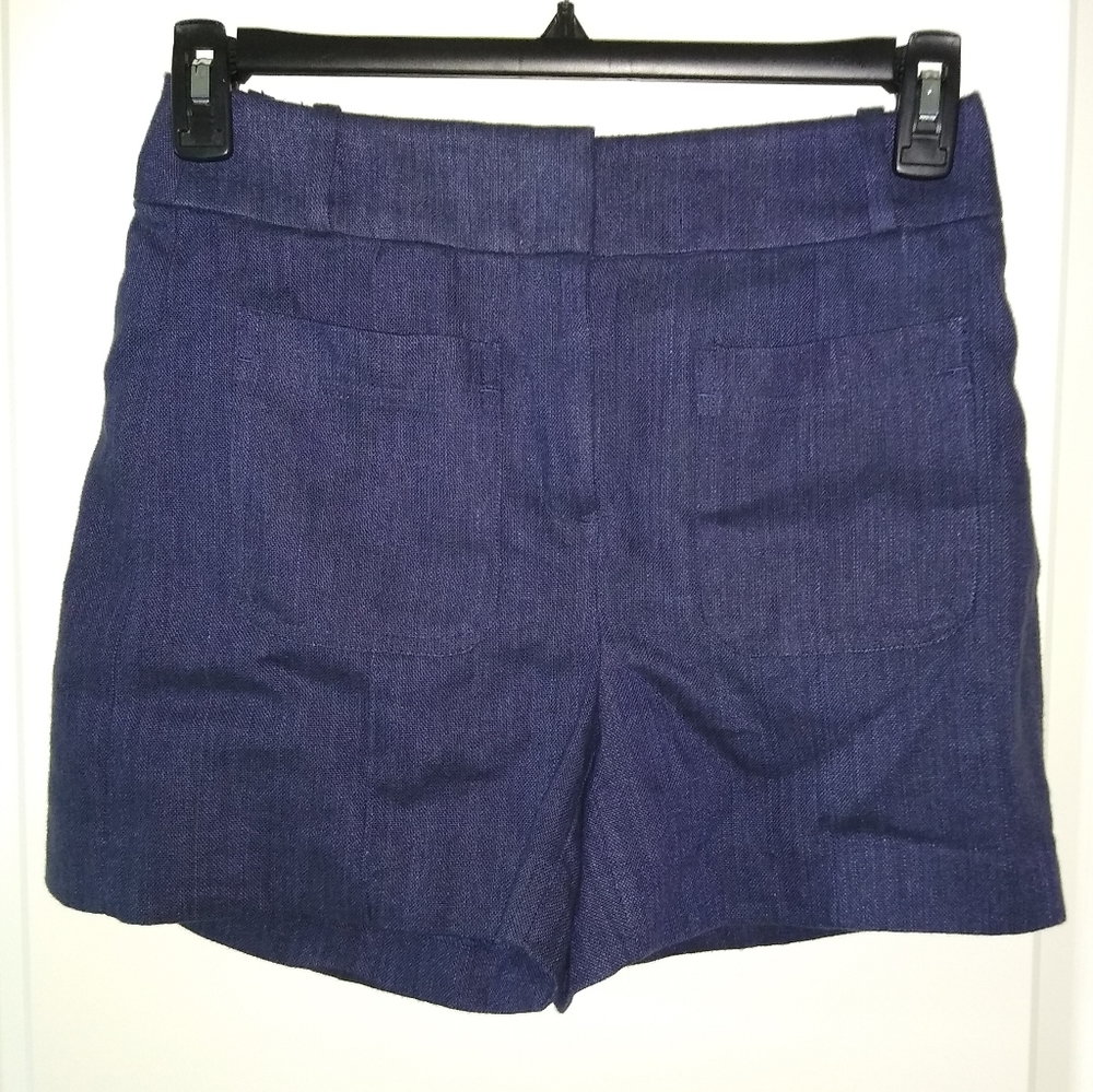 NEW LOFT by Ann Taylor Linen Blend Dark Navy Blue Lady's 2